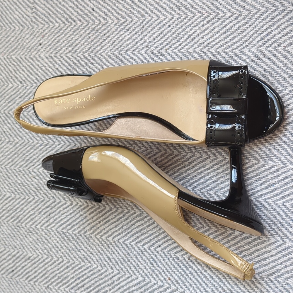KATE SPADE NEW YORK  SLING BACK OPEN TOE SANDALS